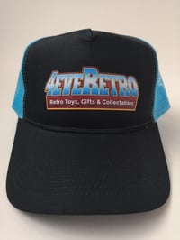 Image 4 of 4eveRetro MOTU Snapback Trucker Hat (surf bluel