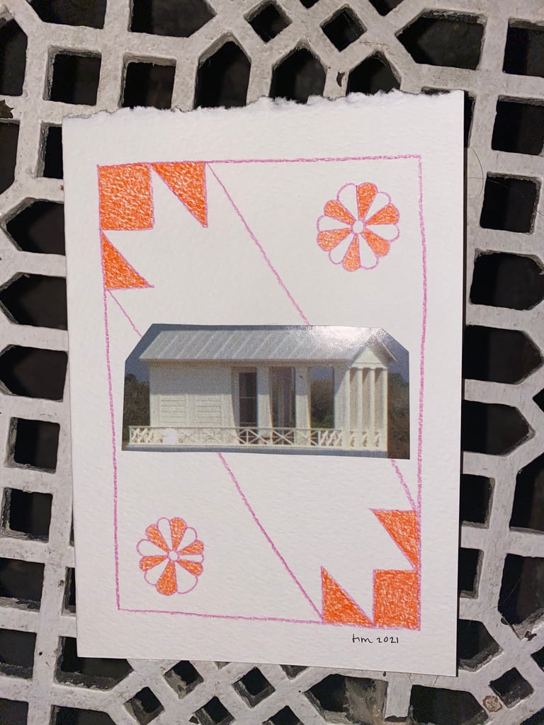 ‘House in jaws of quilt’ 2021