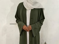 Image 1 of Khaki green Sumayyah Abaya 