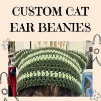 Image 1 of Custom Cat Ear Beanies