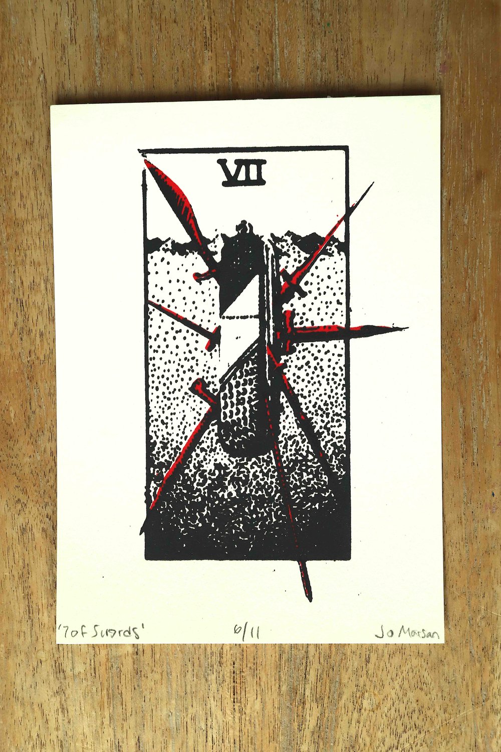 7 of Swords Print
