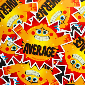 Image of Average 5" Sticker