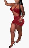 Sleeveless Top/ Drawstring Skirt