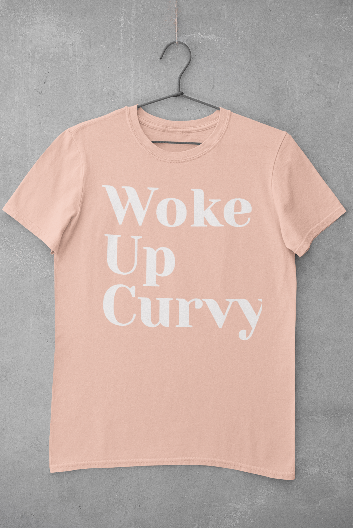 Image of 'Woke Up Curvy' Tee (Blush Pink)