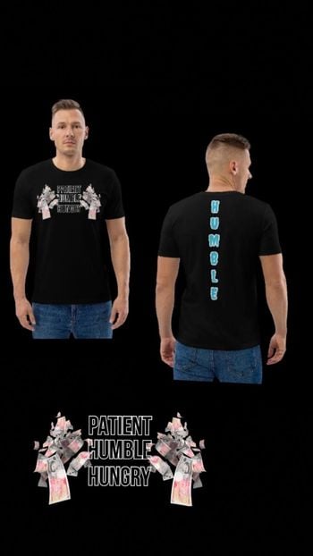Image of Black HUMBLE  logo T-shirt