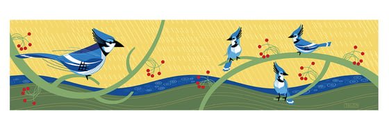 Image of "Blue Jays" Long Print
