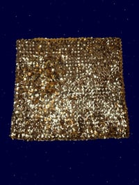 Image 1 of Gold sequinned tube top/ mini skirt