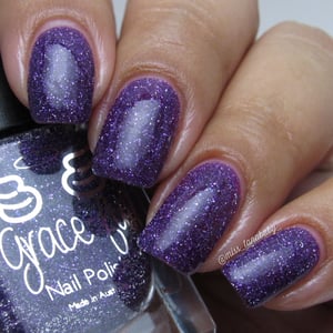 Image of  Regency Velvet - a purple base with reflective glitter and a sprinkling of violet holo glitter.