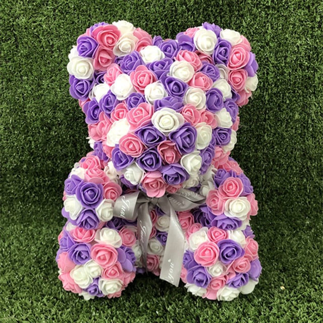 Image of Multi Color Rose Bear