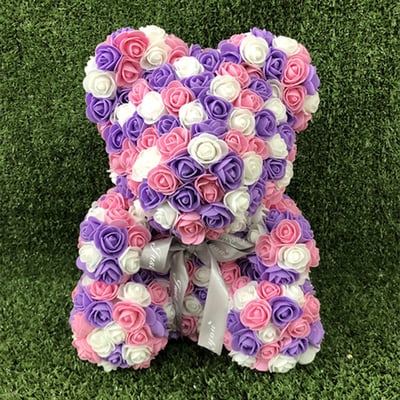 Image of Multi Color Rose Bear