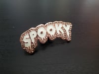 Flooded Rose Gold "SPOOKY" Pin