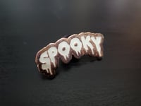 Solid Rose Gold "SPOOKY" Pin