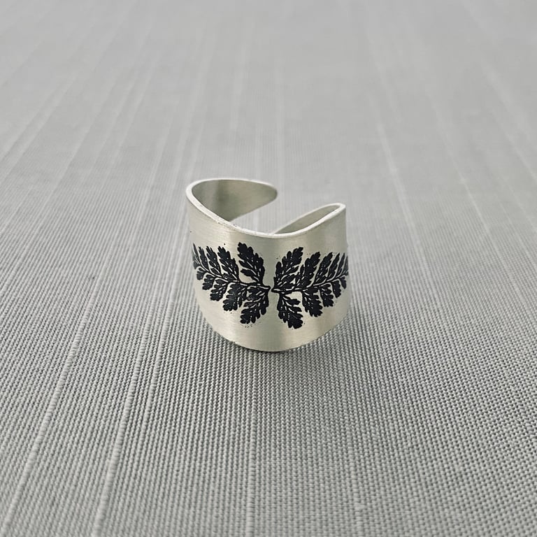 Sterling Silver Fern Ring No. 2
