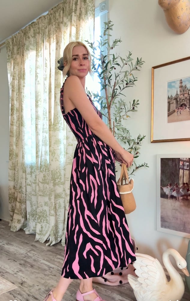 Image of Pink zebra dress 