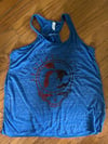 Ladies Blue Tank w/ Ombre Stealie