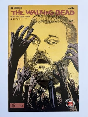 The Walking Dead 'Robert Kirkman' Comic Book Cover Original Art 1/1