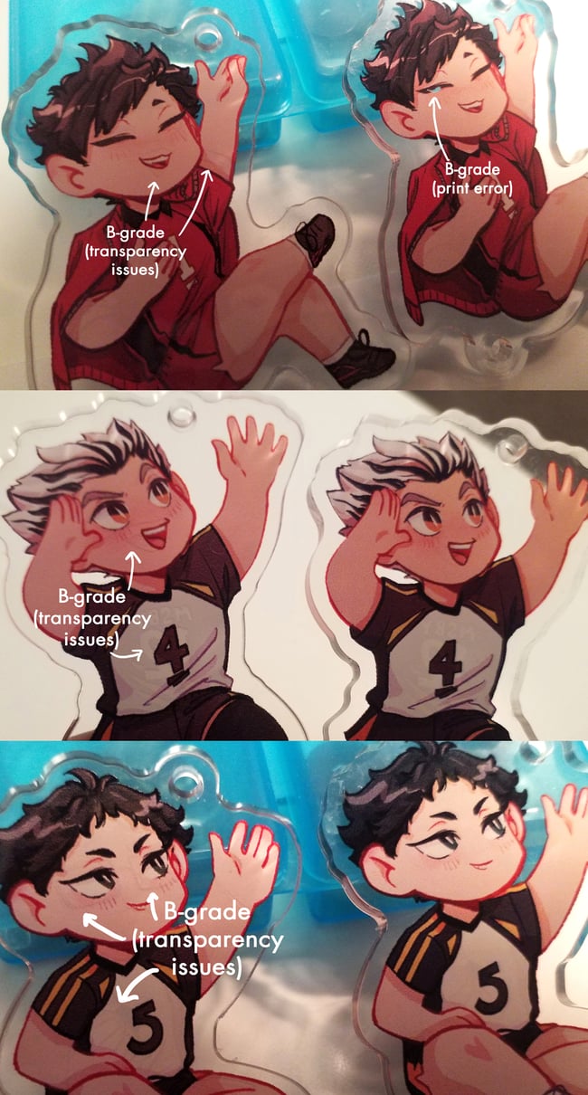 [DISCOUNTED] B Grade and C Grade HQ!! Charms