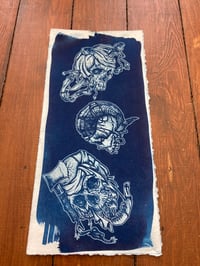 3 Skulls Cyanotype