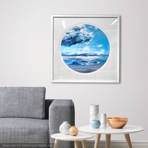 Image of 'Thunderstorm with silver lining' - PRINT framed