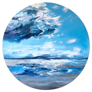 Image of 'Thunderstorm with silver lining' - PRINT framed