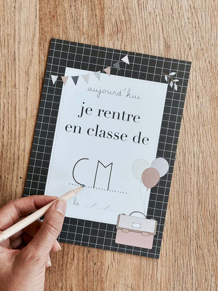 Image of Carte grand format  - Rentrée des classe