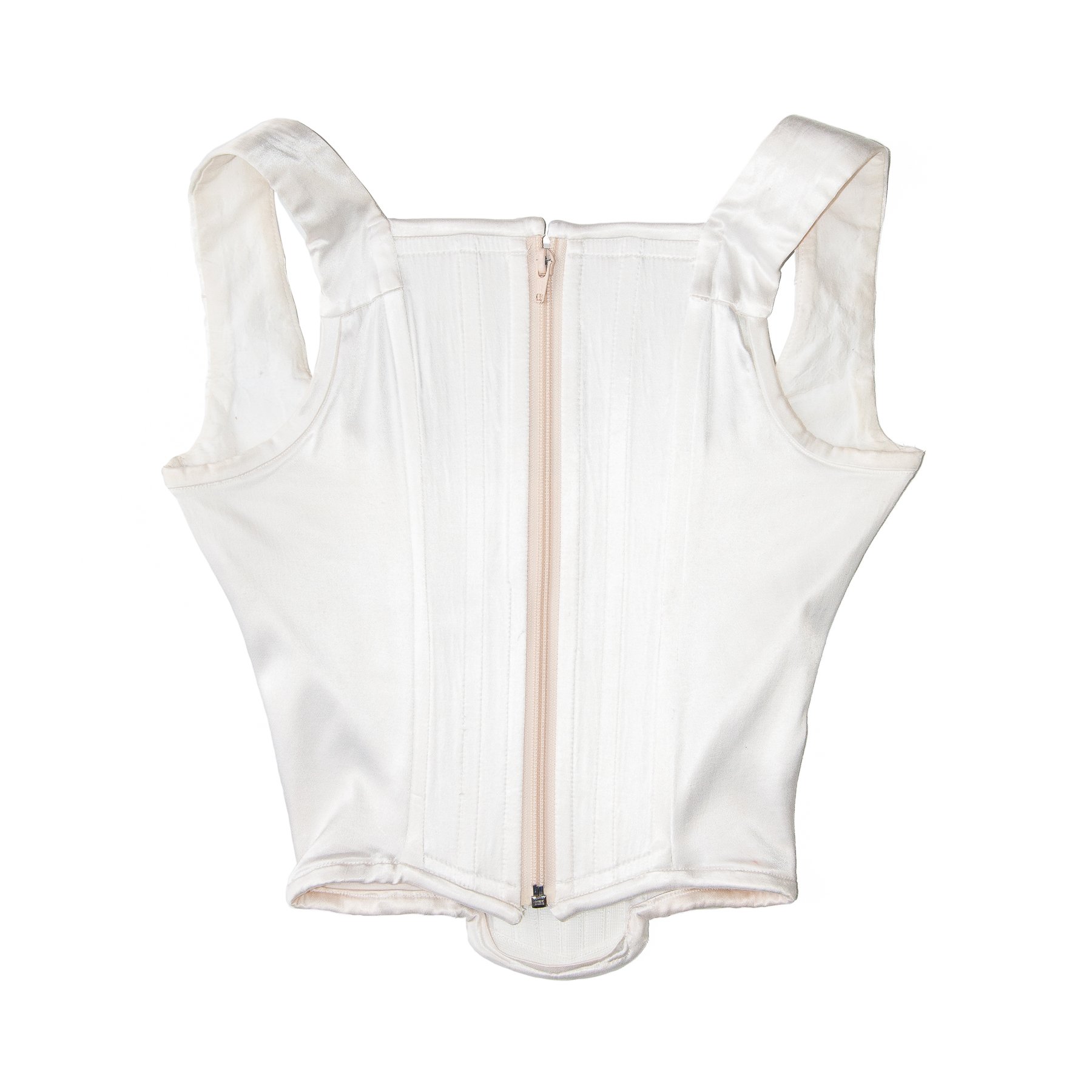 Image of Vivienne Westwood 1990s White Silk Corset 