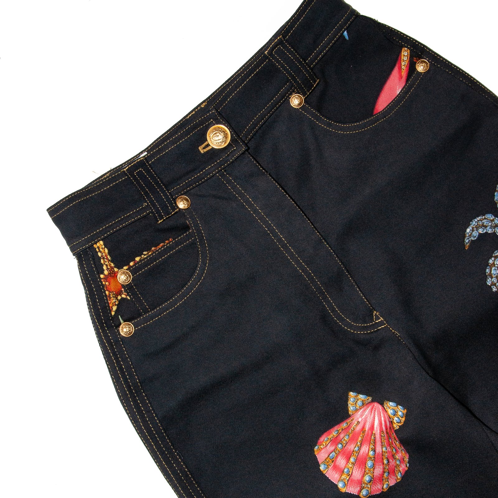 Gianni Versace 1992 Tresors De La Mer Seashells Trousers Gianni Versace 1992 Tresors De La Mer Seashells Trousers