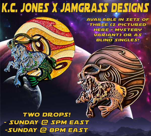 Image of K.C. Jones x Jamgrass Designs - Capricorn Goats
