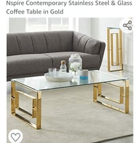 Image 1 of Gold coffee table 