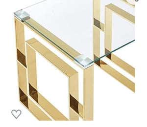 Image of Gold coffee table 