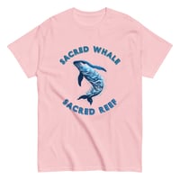 Image 6 of Unisex classic tee, Sacred Whale Sacred Reef Coastal Ocean Coral Reef Whale Tee