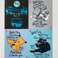 66% off Prints! Only $5.00 Each!! Totoro Ghibli, Soft ATAT, Soft Pikachu, Soft Toothless!