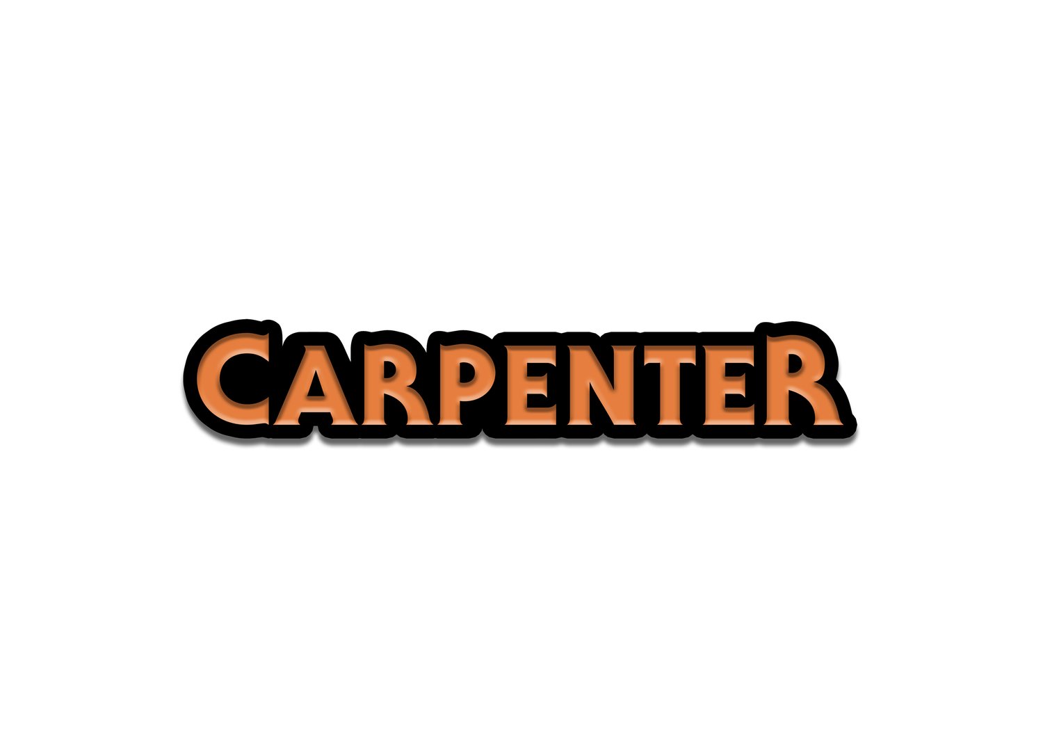 Carpenter soft enamel pin badge