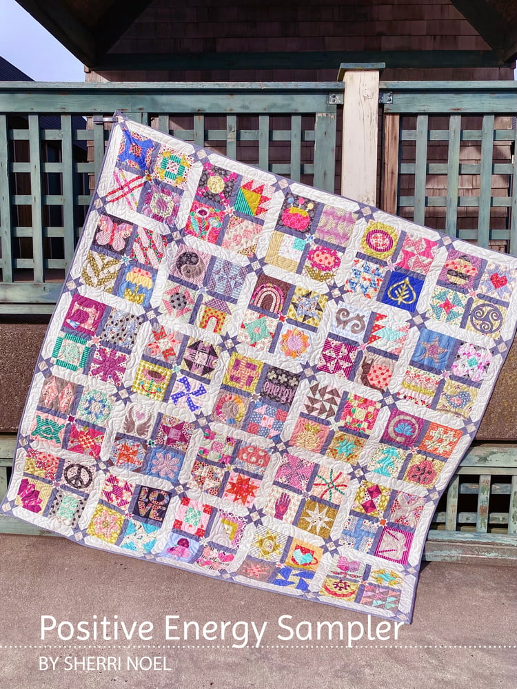 Image of 100 block - Positive Energy Quilt Block Sampler