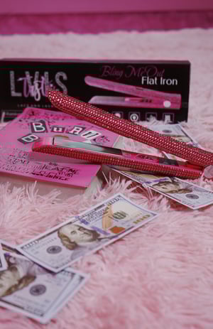 Image of Hot Pink Diamond Titanium Plate Flat Iron 