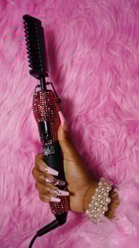 Image 3 of Pink Diamond Hot Comb & Flat Iron Set 