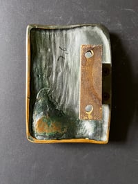 Image 5 of Set of Two Bronze Door Handles with Tree Bark Design