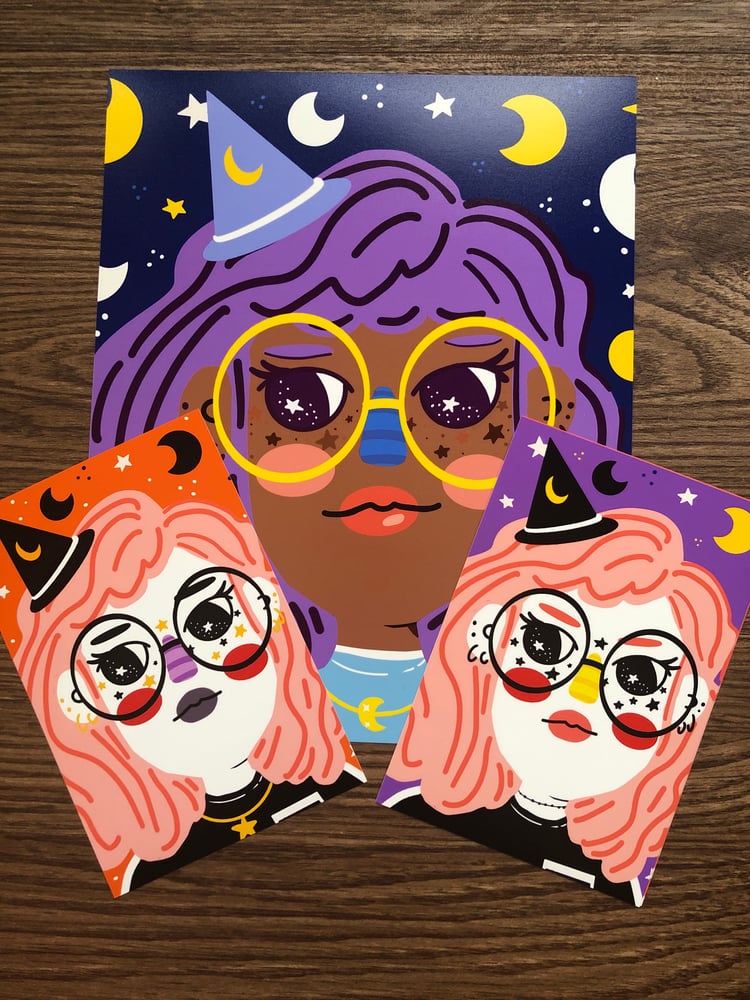 Image of Witch Print by Cute and Clay