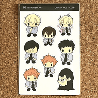 Ouran Host Club Sticker Sheet