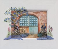 Clematis Framed Door 7946 - Open Edition Print - Doors Collection.