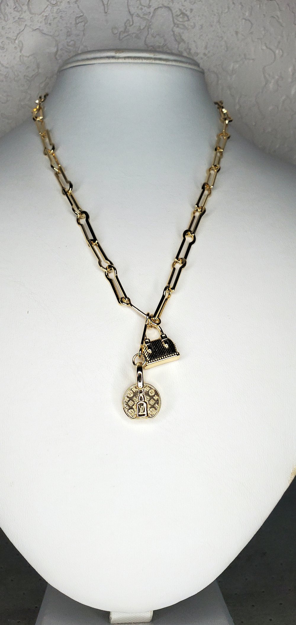 Image of LV Purse Charm Necklace