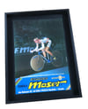 Advertising poster of Francesco Moser by Cicli Moser