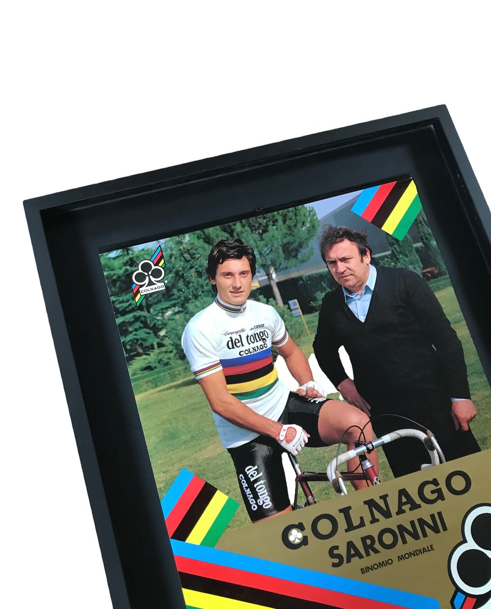Advertising poster of Giuseppe Saronni by Colnago - Two great cycling Icons…