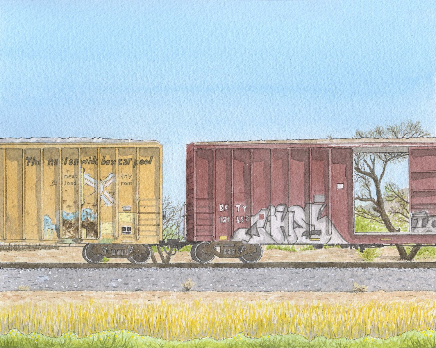 Freight Train #2 Print