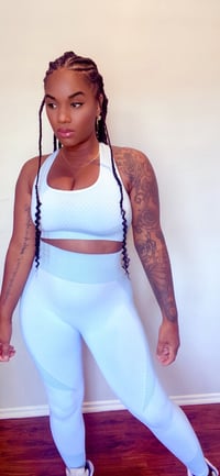 Image 1 of What Waist? 2pc yoga set ( Mint Blue)