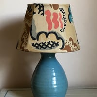 Image 3 of 'Clouds' Vintage Fabric Lampshade (10 inch)