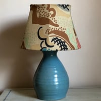 Image 1 of 'Clouds' Vintage Fabric Lampshade (10 inch)