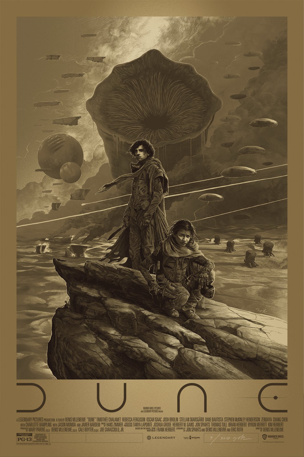 Dune sale regular edition screen print (24x36) by Gabz -- Bottleneck, Mondo