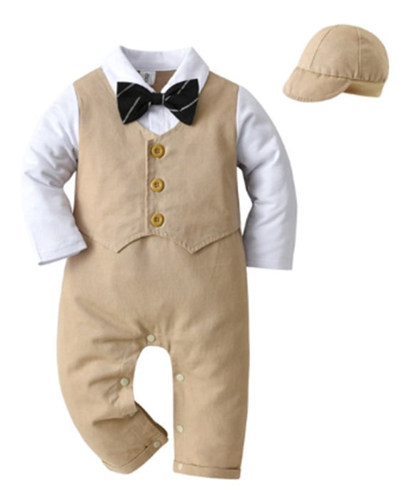 Amazon.com: WEILAFEIR Toddler Boy Clothes Baby Boy Gentleman Outfit Boy  Dress Shirt with Bowtie+Suspender Pants Sets Boy Formal Suit Sets Pink:  Clothing, Shoes & Jewelry