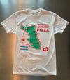 (WHITE)Chicago Pizza Shirt 